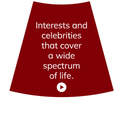 Interest and celebrities